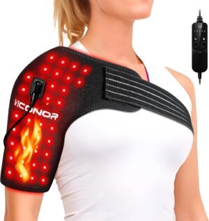 Red Light Therapy for Shoulder Pain Relife，Shoulder Heating Pad,Infrared Light Therapy for Body,Improve Joint Muscle，660nm&850nm Red Light Heated Shoulder Wrap