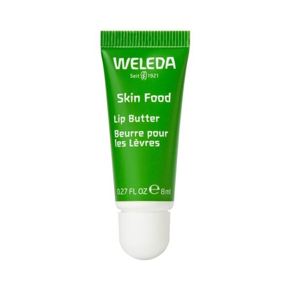 Weleda Skin Food Lip Butter, 0.27 Ounce, Plant Rich Moisturizing Lip Care with Sunflower Seed Oil, Chamomile and Calendula