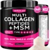 71FDzSPBStL._AC_SL1500_.jpg Venture Pal Multi Collagen Protein Powder for Joint Support - Hydrolyzed Collagen Peptides MSM + GC, Type I II III V X & Vitamin C | Collagen Supplement for Women & Men | Hair, Skin, Nail & | Non-GMO