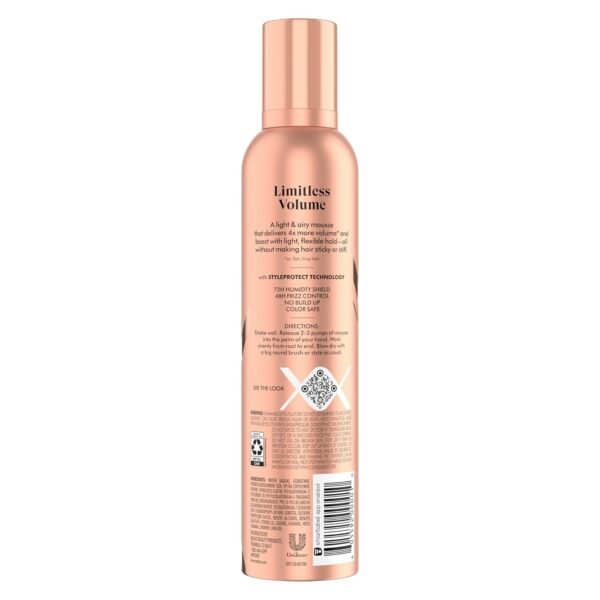 Nexxus Volumizing Foam Hair Mousse, Volume Volumizing Mousse, Hair Styling Mousse, Pink, 10.6 Ounce (Pack of 1)