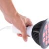 Hooga Red Light Therapy, 660nm 850nm, 12 Dual Chip LEDs, Portable and Targeted High Irradiance for Skin, Pain Relief, Anti-Aging, Muscle Recovery, Sleep - Power Cord & Base Included, HG24