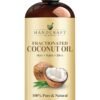 Handcraft Blends Fractionated Coconut Oil - 16 Fl Oz - 100% Pure and Natural - Premium Grade Carrier Oil for Skin, Hair and Body - Massage - Hair Tonic