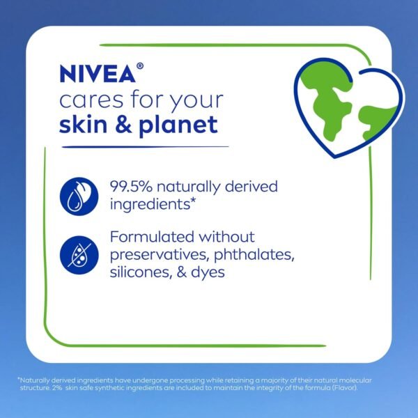 71GAHWU8AsL._SL1500_.jpg NIVEA Moisture Lip Care, Hydrating Lip Balm with Shea Butter, Nourishing Oils and Vitamin C & E, 3-in-1 Moisture, Repair and Nourish, 0.17 Oz Stick, Pack of 4