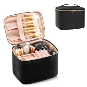 71GJCwpnkXL._SL1500_.jpg OCHEAL Makeup Bag, Large Capacity Travel Make Up Bag for Cosmetics Vertical Storage,Toiletry Bag for Skincare Makeup Organizer Bag