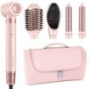 71GWVvuSsiL._SL1500_.jpg 5 in 1 Hair Dryer Brush – Fast Blow Dry & Curling Styling Tool for Frizz-Free Volume, Smooth Hair & No Heat Damage – Includes Travel Bag