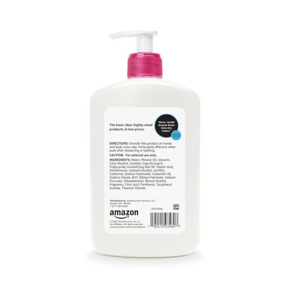 71GWxuk9hVL._SL1500_.jpg Amazon Brand - Solimo Extra-Dry Skin Lotion with Vitamins B5 & E, 16 fl oz