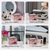 71GbeH63oIL._AC_SL1500_.jpg AmBealla Makeup Bag Large Waterproof Cosmetic Bags with Makeup Brush Holder, Cute Printed Makeup Organizer for Women Traveling,Portable Toiletry Bag for Girls
