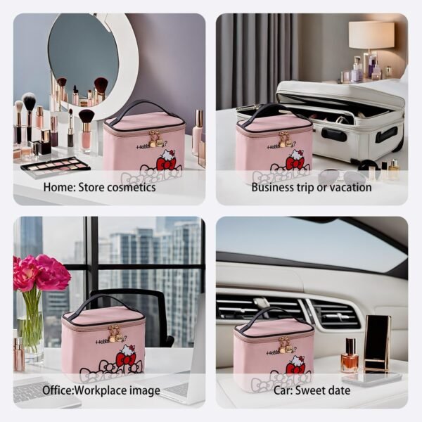 71GbeH63oIL._AC_SL1500_.jpg AmBealla Makeup Bag Large Waterproof Cosmetic Bags with Makeup Brush Holder, Cute Printed Makeup Organizer for Women Traveling,Portable Toiletry Bag for Girls