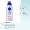 NIVEA Oil Infused Cherry Blossom and Jojoba Oil Body Lotion for Women, Fast-Absorbing and Non-Greasy Cherry Blossom Scented Lotion Moisturizes for 48 Hours, 16.9 Fl Oz Pump Bottle