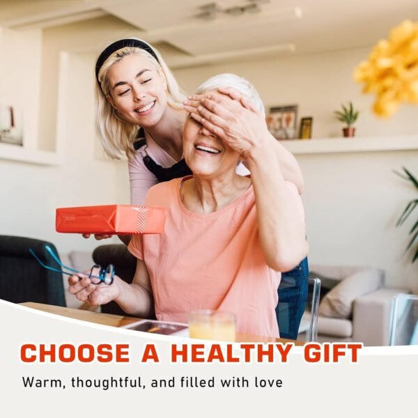 Red Light Therapy for Neck, Near Infrared Light Therapy Belt Wearable Infrared Neck Wrap with Timer Infrared Belt for Chin Firming V Face Lifting Mask Body Neck Hand Wrist Legs Unisex Gift