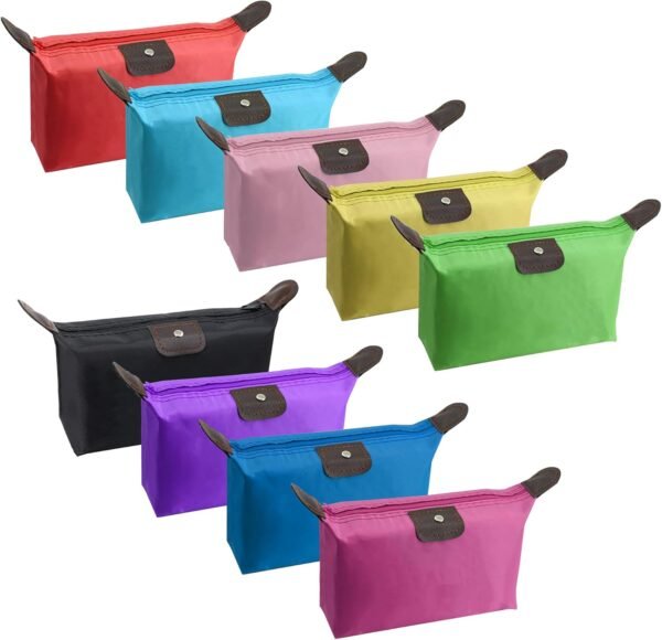 71GkpAaL1pS._AC_SL1500_.jpg YAODHAOD Makeup Bag Bulk Toiletry Pouch Waterproof Cosmetic Storage Bags,with Zipper Travel Toiletry Organizer Packing Bag Accessory Organizer for Women and Men (9 Colors)