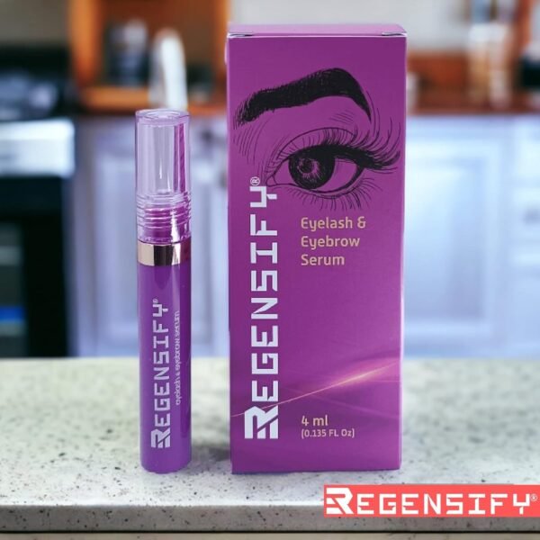 REGENSIFY Eyelash and Eyebrow Growth Serum 4 ml (0.135 FL Oz) [Capixyl 5%, Redensyl, Adenosine, Biotin, Panthenol, Hyaluronic Acid, Peptides] - Promotes voluminous Lashes and Brows