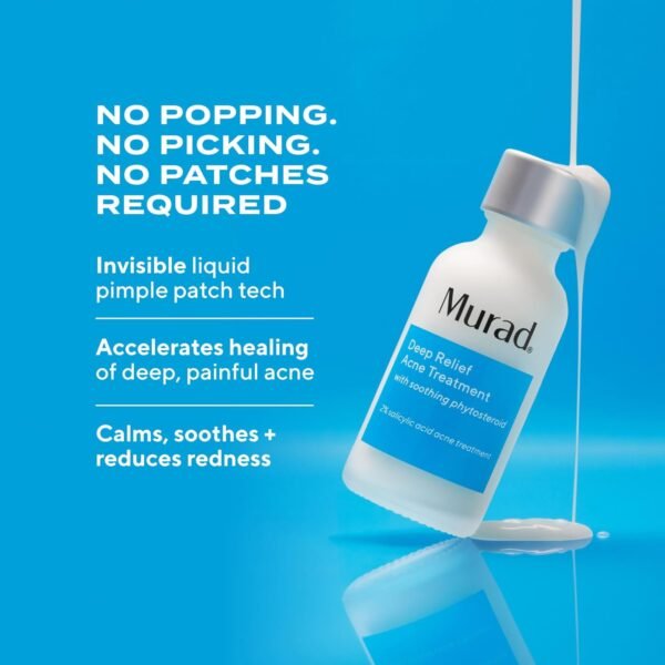 Murad Deep Relief Acne Treatment - Maximum Strength Acne Treatment with 2% Salicylic Acid and Phytosteroid for Deep, Painful Acne Breakouts and Redness - Accelerated Healing Treatment - 1 Fl Oz