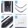 71H8vRPlviL._AC_SL1500_.jpg BAGSMART Clear Toiletry Bag, 2 Packs TSA Approved Water resistant Quart Size Travel Organizer, Airport Airline Travel Essential Carry On Makeup Cosmetic Bags for Women, Black