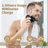 Head Shavers for Bald Men: 5-in-1 Electric Razor - IPX7 Waterproof Shaving Grooming Kit for Balder - LED Display & Precision Blades