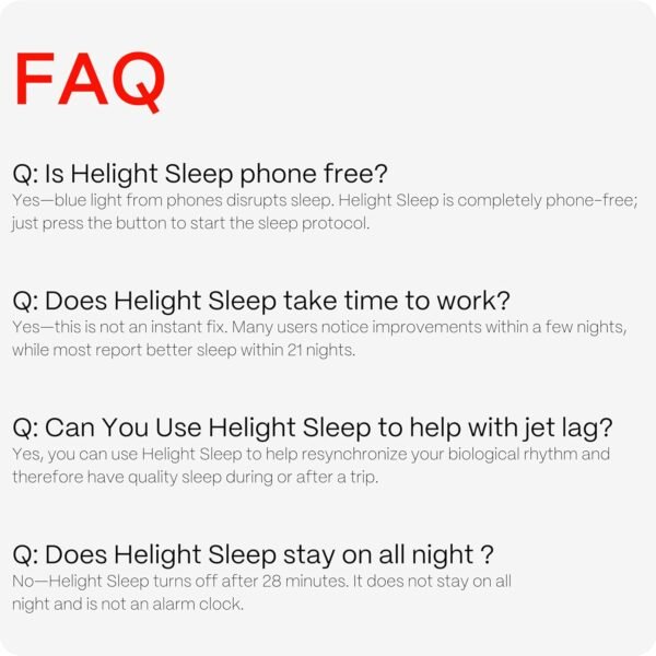 Red Light Therapy Sleep Device – Patented & Award Winning 630nm Pure Red Light Lamp Sleep Aid to Support Deep Relaxation – Red Light for Sleep Lamp Backed by Science for Adults & Kids