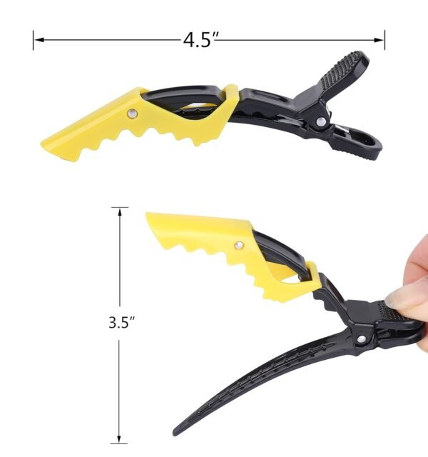 71I27AFT9VS._SL1500_.jpg HH&LL Hair Clips for Women – Wide Teeth & Double-Hinged Design – Alligator Styling Sectioning Clips of Professional Hair Salon Quality - 10Pack (Mixing)
