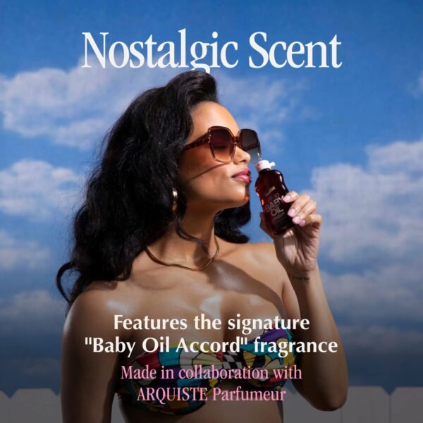 Vacation Baby Oil SPF 30 & Air Freshener Bundle, Hydrating & Nourishing, Mineral-Oil Free, Lightweight Formula, Transparent On All Skin Tones, Travel Size Sunscreen, 3.4 Fl. Oz.