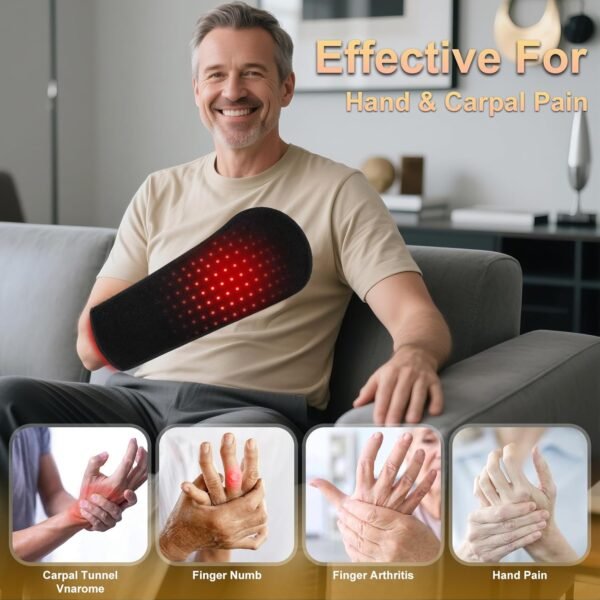 Red-Light-Therapy-for-Hands,Red Light Therapy for Finger Wrist,Near Infrared Light Therapy & Red Light Therapy for Body,Dual Wavelength 150 LEDs for Hands Pain Relief(16.5IN*7IN)