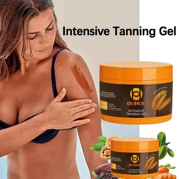 71ITxbCnl4L._SL1500_.jpg Brown Tanning Gel Tanning Cream,Tanning Accelerator Cream, Soft Brown Intensive Tanning Luxe Gel,Tanning Luxe Gel, Tanning Cream for Sunbeds & Outdoor Sun 150g*2PCS