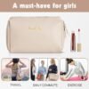71Il6aexn4L._AC_SL1500_.jpg Topwey Makeup Bag, Travel Essentials Cosmetic Bags for Women, Waterproof Portable Pouch travel toiletry bag with Divider (Khaki, Small)