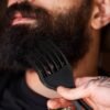 2 Pieces Double Fist Hair Lift Combs - Large and Small Plastic Detangle Wig Braid Pick Hair Styling Tool for Women Men (3.8 x 7 Inch, 2.6 x 6.4 Inch)