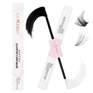 GEMERRY Lash Bond and Seal Waterproof Lash Cluster Glue for Eyelash Clusters - Long Retention 48-72 Hours - DIY Lash Extensions at Home