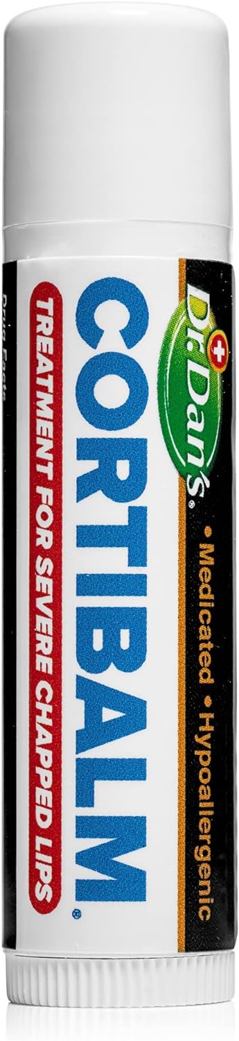 71IuJwQB2rL._AC_SL1500_.jpg Dr. Dan's Cortibalm - 1 Pack - for Dry Cracked Lips - Healing Lip Balm for Severely Chapped Lips - Designed for Men, Women and Children