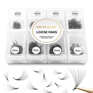 71JCxHIhXIL._SL1500_.jpg Premade Eyelash Extensions - 600 Fans, 10D, Volume Lash, 0.07 Thickness, D Curl, Mix 8-15mm Fluffy Soft Handmade Loose Fan
