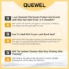 QUEWEL Lash Clusters Bond And Seal, Black Cluster Lashes Glue For DIY Eyelash Extensions, Strong Hold&Waterproof Eyelash Clusters Glue, Gentle Lashes Glue