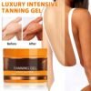Luxury Intensive Tanning Gel,Tanning Gel,Tannings Cream,Haute Beauty Tanning Gels, Natural Tanning Accelerator Cream Gel,For Sunbeds & Outdoor Sun (1PCS)