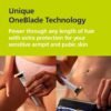Philips Norelco OneBlade Intimate, Designed for Pubic Grooming, Trim & Shave with Extra Skin Protection, Waterproof, Model QP1924/70