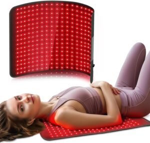 Comfytemp 24'' x 17'' Large Red Light Therapy Pad for Body, 320 LEDs FSA HSA Eligible Near Infrared Light Therapy Pad, 48W Light Wrap for Back Waist Joint Muscle Pain Relief, 660nm & 850nm