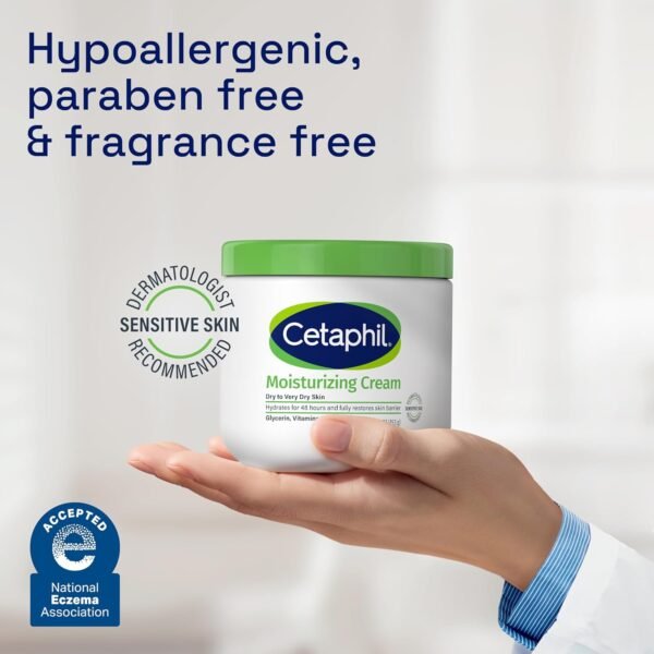 71Jy0DnrCL._SL1500_.jpg Cetaphil Face & Body Moisturizer, Hydrating Moisturizing Cream for Dry to Very Dry, Sensitive Skin, NEW 3 oz Pack of 3, Fragrance Free, Non-Comedogenic, Non-Greasy