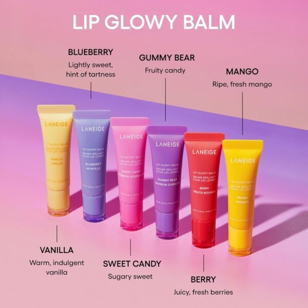 71K4jDzULAL._SL1500_.jpg LANEIGE Lip Glowy Balm: Hydrate, Glossy, Lightweight, Moisturize & Tint with Shea Butter