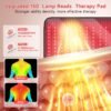 2025 Upgraded Red Light Therapy for Body, 24" x 12" Large Size Red Light Therapy Pad with Timer, 660nm&850nm Infrared Light Therapy Mat Full Body(Black)