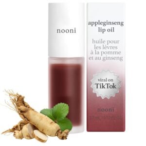 71K6dDhNOGL._SL1500_.jpg NOONI Korean Hydrating Lip Oil - Appleginseng | Lip Stain, Gift, Long-Lasting, Moisturizing, Plumping, Revitalizing for Dry Lips, Waterproof, No Peel Off, Korean Lip Tint 0.12 Fl Oz