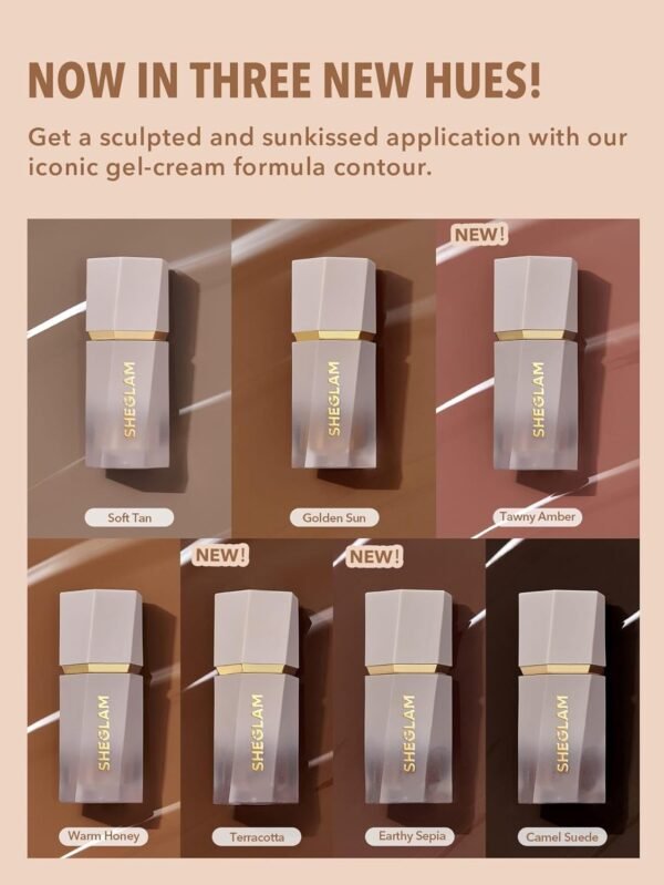 SHEGLAM Sun Sculpt Liquid Contour Stick Long Lasting Cream Bronzer Makeup-Warm Honey