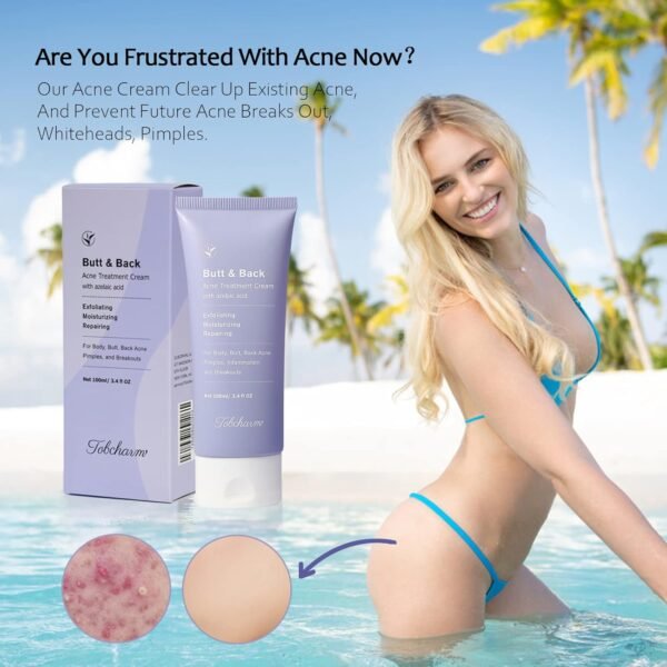 71KcmOolpVL._SL1500_.jpg Butt Acne Clearing Treatment, Maximum Strength Body Cream for Back, Buttocks, Thigh & Chest Acne Removal, Skin Clearing Lotion for Men & Women, Foaming Cleanser for Bacne & Cystic Acne