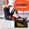 71KyJyYPhbL._AC_SL1500_.jpg HALIDODO Red Light Therapy & Vibration Massage Knee Brace - Wireless Rechargeable Controller, 660nm&850nm Red Light Therapy Heated Device for Knee/Joint/Elbow/Shoulder Pain Relief, Faster Recovery