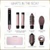 71LbyEppDL._AC_SL1500_.jpg ELLA BELLA® 6 in 1 Professional Hot Air Styler • Powerful Hair Dryer & Straightener Set • Styling Without Heat Damage • Fast Drying Curling Volumizing Straightening • Includes Protective Travel Case