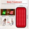 Red Light Therapy Belt, Infrared Light Therapy for Body, Wearable Wrap with Timer for Back Shoulder Waist Muscle Pain Relief, Improve Joint Inflammation, Red Light Therapy for Body