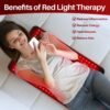 Comfytemp 24'' x 17'' Large Red Light Therapy Pad for Body, 320 LEDs FSA HSA Eligible Near Infrared Light Therapy Pad, 48W Light Wrap for Back Waist Joint Muscle Pain Relief, 660nm & 850nm