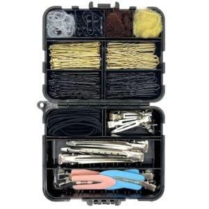 71Ll2A3kEaL._SL1500_.jpg Hair Accessories Kit, 160Pcs Hair Clips for Women Girls Dance Ballet Cheerleading Travel with Storage Box