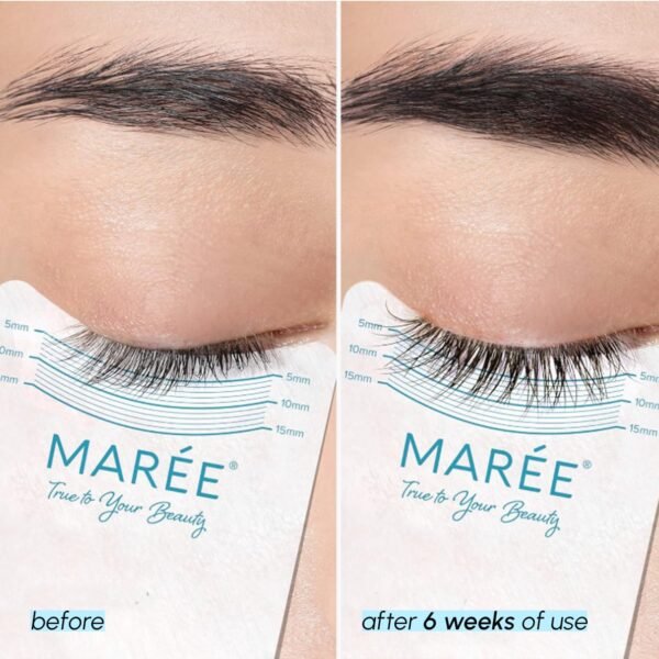 MAREE Eyelash Serum To Grow Lashes & Brows - Eye Lash Serum for Eyelash Growth Without Prostaglandin - Rapid Enhancing Lash Growth Eyebrow Boost Oil - Sérum De Pestañas Suero Para Pestañas Crecimiento