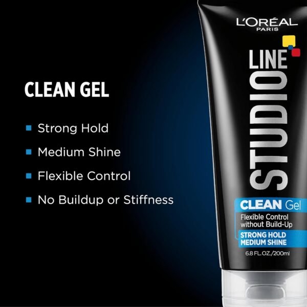 71MDNCxHjaL._SL1500_.jpg L'Oreal Paris Studio Line Clear Minded Clean Gel - Strong Hold 6.8 fl; oz.
