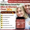 71MDSyk3uhL._AC_SL1500_.jpg Wholesome Wellness Multi Collagen Protein Powder Hydrolyzed (Type I II III V X) Grass-Fed All-in-One Super Bone Broth + Peptides - Premium Blend of Beef, Chicken, Wild Fish, Eggshell, 58 Servings