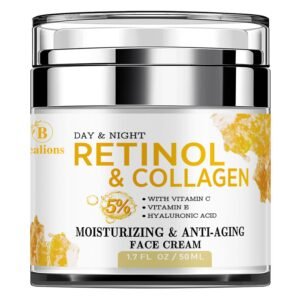 71MKHPVrkxL._SL1500_.jpg Retinol Cream Anti Aging for Face: Wrinkle Cream for Face Neck with Collagen Hyaluronic Acid - Night Moisturizer for Men Women - Facial Skin Care Gifts for Mom Dad Sister