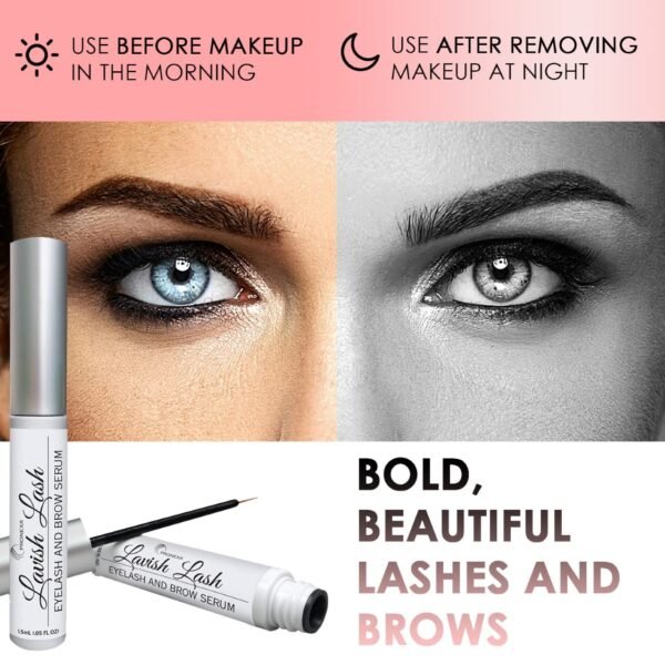 71MM-sQqGIL._SL1280_.jpg Hairgenics Lavish Lash – Eyelash Growth Enhancer & Brow Serum with Biotin & Natural Growth Peptides for Long, Thick Lashes and Eyebrows! Dermatologist Certified, Cruelty Free & Hypoallergenic.