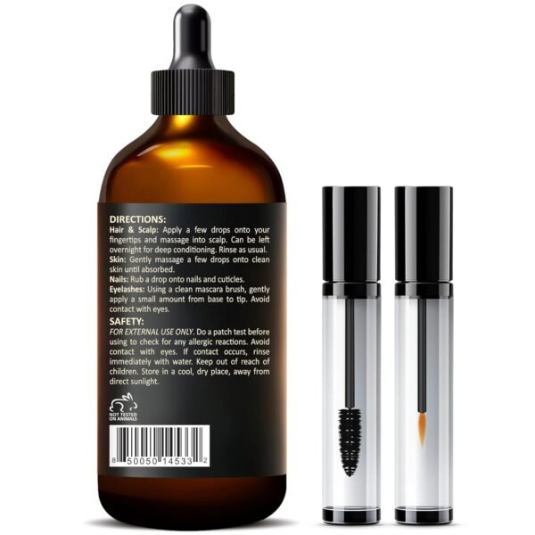 71MPiLqj-hL._SL1500_.jpg Pure Cold Pressed Hexane-Free Castor Oil - Glass Bottle for Hair Growth, Face, Scalp, Skin & Eyelashes - Nourishing & Moisturizing - 4 fl oz